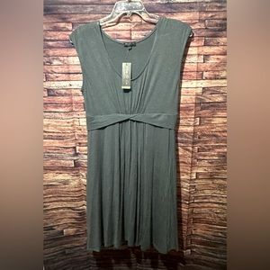 Grey Cap Sleeve Maternity Dress